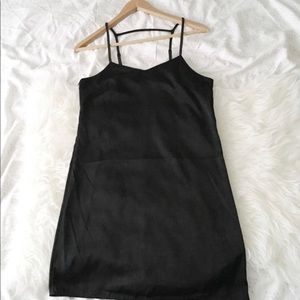 Satin mini slip dress